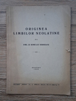 Emil Rebreanu, Romulus Rebreanu - Originea limbilor neolatine (1943)