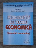 Anticariat: Eugen Prahoveanu - Fundamente de teorie economica