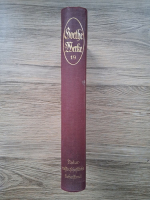 Anticariat: Goethe - Samtliche werke (volumul 19, 1922)
