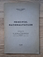 Ovidiu Al. Vladescu - Principiul nationalitatilor (1935)