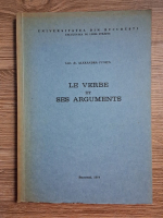 Alexandra Cunita - Le verbe et ses arguments