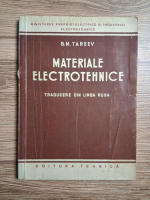 E. M. Tareev - Materiale electrotehnice. Traducere din limba rusa