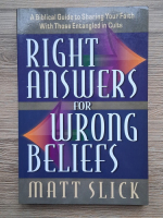 Anticariat: Matt Slick - Right answers for wrong beliefs