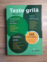 Mihaela Tabarca, Rodica Constantinescu, Mihail Udroiu - Teste grila. Drept procesual civil. Drept civil. Drept penal si procedura penala
