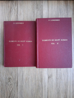 Anticariat: S. G. Longinescu - Elemente de Drept Roman (2 volume, 1908)