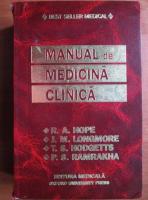 Anticariat: R. A. Hope - Manual de medicina clinica (editia a-3-a)