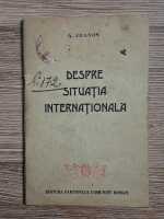 A. Jdanov - Despre situatia internationala (1947)