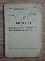 Indrumator pentru stabilirea elementelor constructive ale curbelor de cale ferata