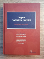 Ionut Florin Popa - Legea notarilor publici. Comentariu pe articole