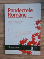 Revista Pandectele Romane, nr. 8, anul XXXV, septembrie 2008