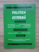 Anticariat: Revista Politica Externa, anul II, nr. 3-4, toamna 1997. Masa rotunda, pro si contra NATO, document 