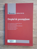 Adina Foltis - Dreptul de preemptiune