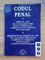 Anticariat: Codul penal. Lege nr. 197, ordonanta de urgenta nr. 207 (2000)