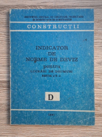 Constructii. Indicator de norme de deviz pentru lucrari de drumuri, D (editia a II-a, 1981)