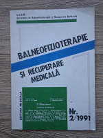 Revista Balneofizioterapie si recuperare medicala, nr. 2, 1991