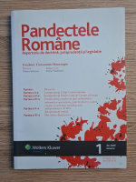 Anticariat: Revista Pandectele Romane, nr. 1, anul XXXVI, ianuarie 2009