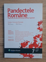 Anticariat: Revista Pandectele Romane, nr. 7, anul XXXV, august 2008