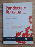 Revista Pandectele Romane, nr. 8, anul XXXVI, august 2009