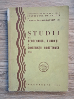 Studii de geotehnica, fundatii si constructii hidrotehnice (volumul 8)