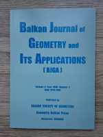 Balkan journal of geometry and its applications. Volume 3, number 2, 1998