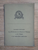 Gilbert Chinard - La declaration des Droits de l'Homme et du Citoyen et ses antecedents americains