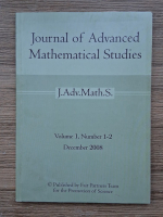 Anticariat: Journal of advanced mathematical studies. Volume 1, number 1-2, december 2008