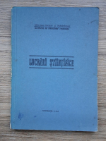 Anticariat: Lucrari stiintifice. Workshop of differential equations