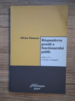 Olivian Mastacan - Raspunderea penala a functionarului public (editia a 3-a)