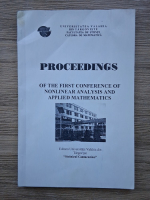 Proceedings of the first conference of nonlinear analysis and applied mathematics