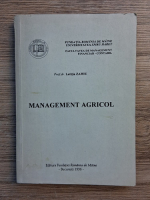 Zahiu Letitia - Management agricol