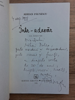 Adrian Paunescu - Intr-adevar (cu autograful autorului)