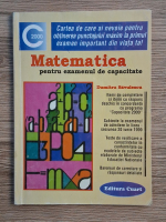 Dumitru Savulescu - Matematica pentru examentul de capacitate