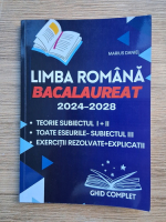 Marius Daniel - Limba si literatura romana pentru bacalaureat, 2024-2028