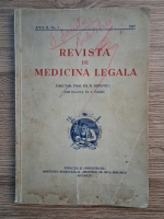 Revista de medicina legala, anul II, nr. 1, 1937