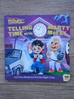 Telling time with Marty McFly. Turn the wheel to find the right time (play pop)