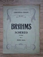 Brahms Scherzo es moll, op. 4. Piano solo (1918)