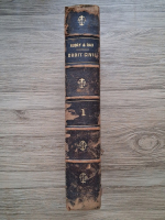 C. Aubry, C. Rau - Cours de Droit Civil francais d'apres la methode de Zachariae (volumul 1, 1869)