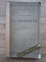 Ch. Letourneau - L'evolution de la propriete (1889)