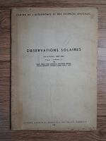 Emilia Tifrea - Observations solaires, rotations 1650-1662, 1 janvier-21 decembre 1977