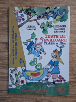 Liliana Catruna, Gheorghe Mandizu Catruna - Teste de evaluare. Clasa a III-a