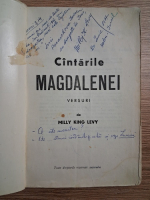 Anticariat: Milly King Levy - Cantarile Magdalenei. Versuri (cu autograful autoarei, uzata)