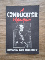 A conducator vegnapjai. Romania 1989 december