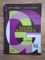 George Georgescu, Ruxanda Georgescu - Analiza matematica. Exercitii si probleme pentru clasa a XI-a