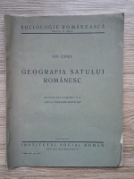Ion Conea - Geografia satului romanesc (extras din numarul 2-3, anul II, februarie-martie 1937)