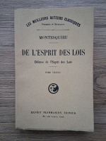 Montesquieu - De l'esprit des Lois (volumul 2, 1932)