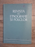 Revista de etnografie si folclor, tomul 16, nr. 2, 1971
