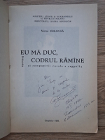 Victor Creanga - Eu ma duc, codrul ramane. Prelucrari si compozitii corale a cappella (cu autograful autorului)
