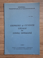 Expresii si cuvinte uzuale in limba germana