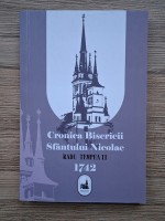 Radu Tempea II - Cronica bisericii Sfantului Nicolae (facsimil 1899)