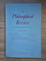 The philosophical review, october 1982